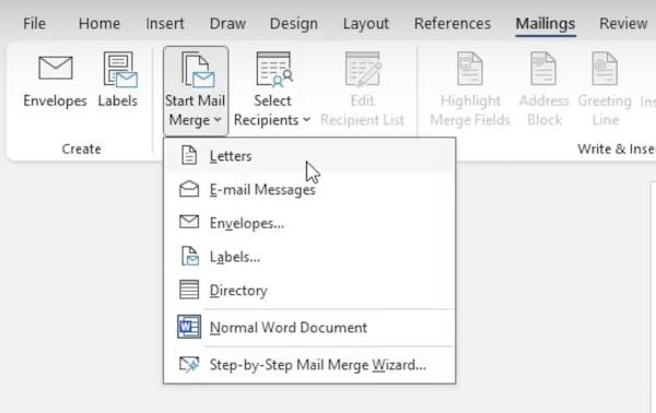 import excel into word