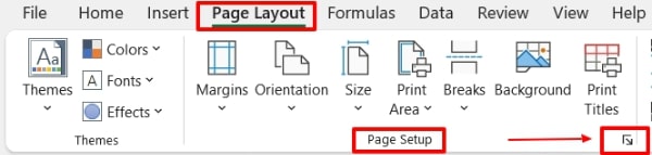 how to set rows as print titles in excel