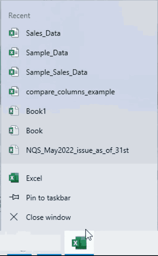 how to pin excel file to taskbar windows 11