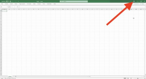 how to show toolbar in excel