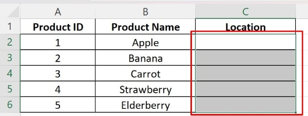 excel fill column with same value without dragging