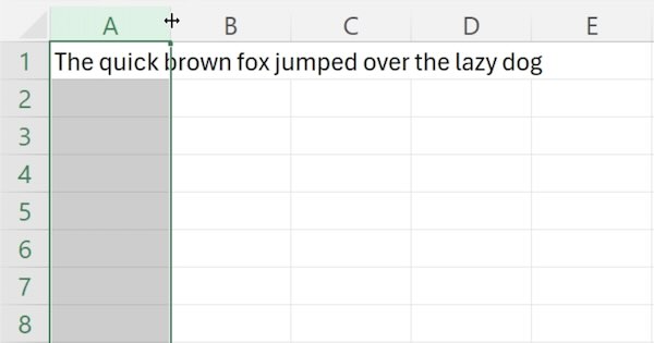 excel how to make text fit in box