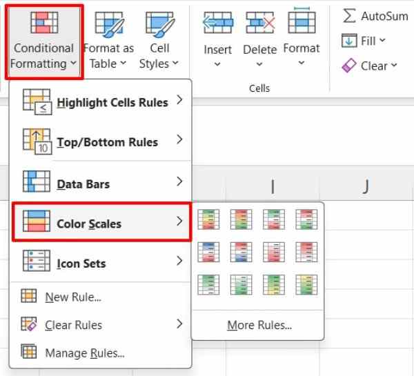 change cell color based on value excel