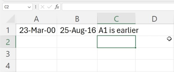 excel date compare