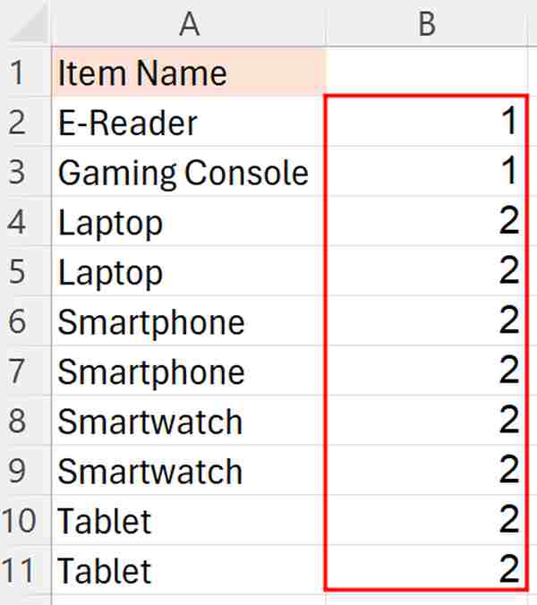 count number of duplicates in a column excel