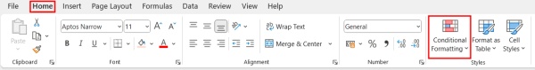 how to highlight selected row in excel