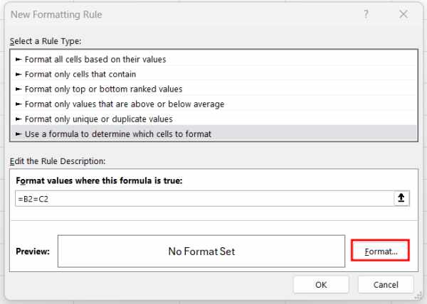 excel compare lists for matches