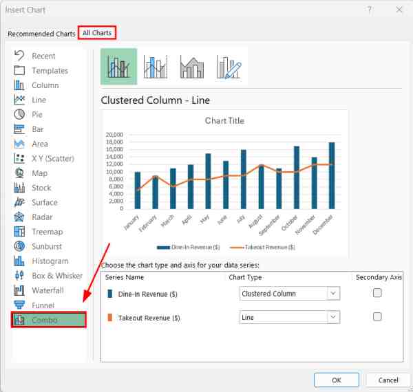 how to add a line graph to a bar graph in excel