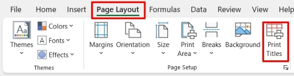 how to print frozen panes on every page in excel