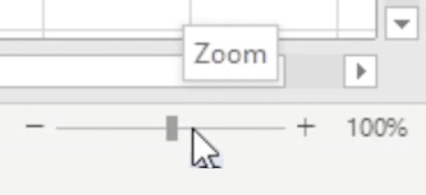 where is the status bar in excel