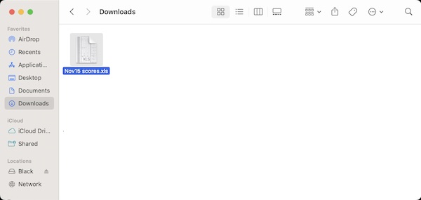 how to download an excel file on mac