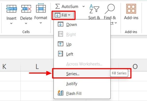 excel autofill date series