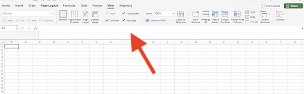 how to get formula bar in excel