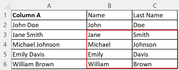 how to split cells horizontally in excel