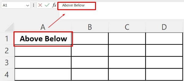 how to diagonally split a cell in excel