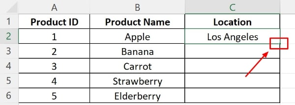 fill entire column with same value excel