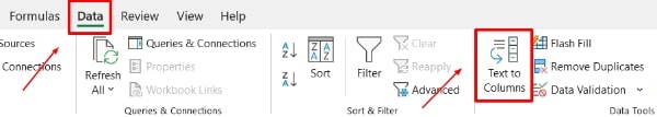 split cells horizontally in excel