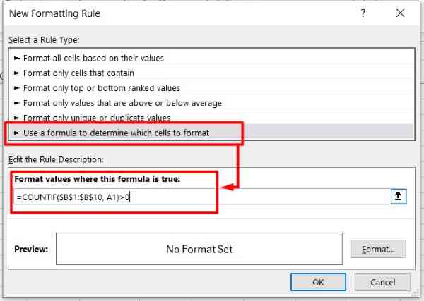 compare and highlight matches in excel