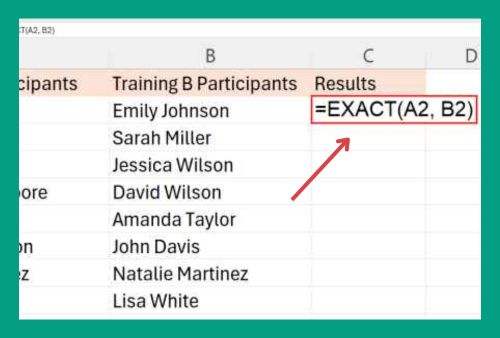 Compare Two Columns for Matches in Excel (Easiest Way in 2025)