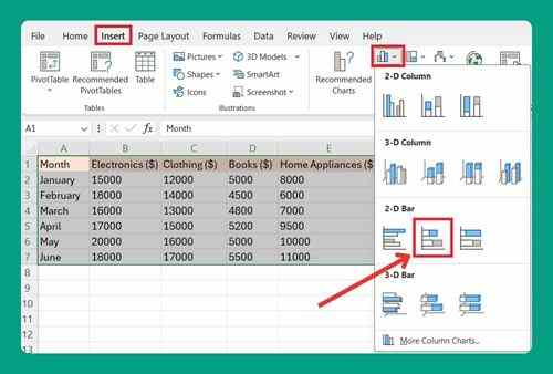 Stacked Bar Chart With Multiple Series in Excel (2025 Update)