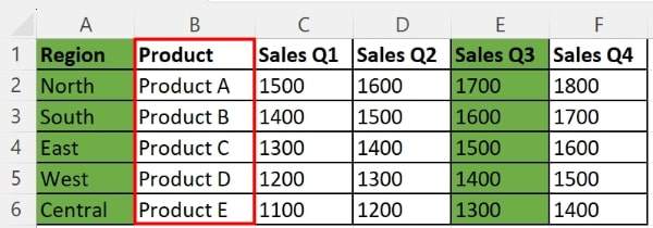 shortcut fill color excel