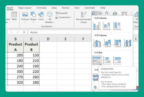 How to Make a Clustered Bar Chart in Excel (Easiest Way in 2025)