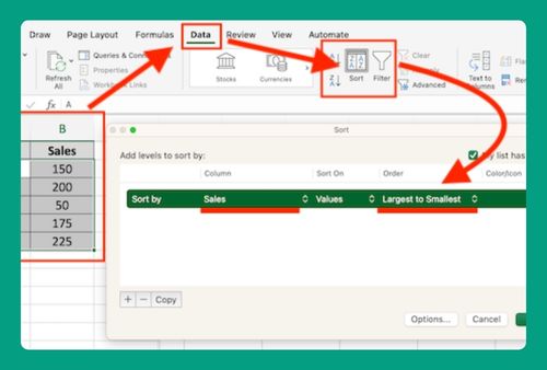 How to Sort a Bar Chart in Excel (Easiest Way in 2025)