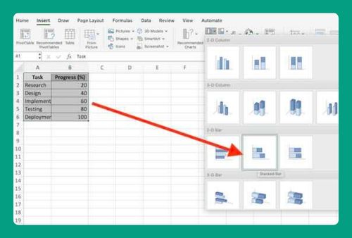 How to Create a Progress Bar in Excel (Easiest Way in 2025)