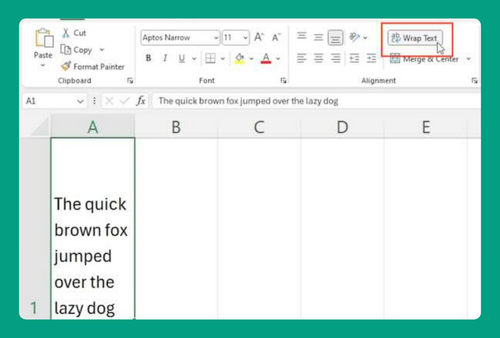 How to Fit Text in an Excel Box (Easiest Way in 2025)