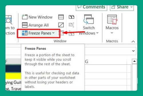 How to Freeze a Tab in Excel (Easiest Way in 2024)