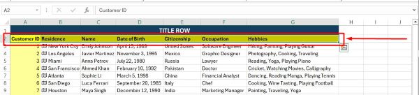 how to freeze titles in excel