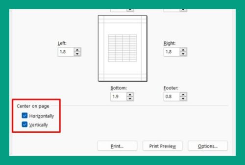 How to Center the Print Area in Excel (Easiest Way in 2025)