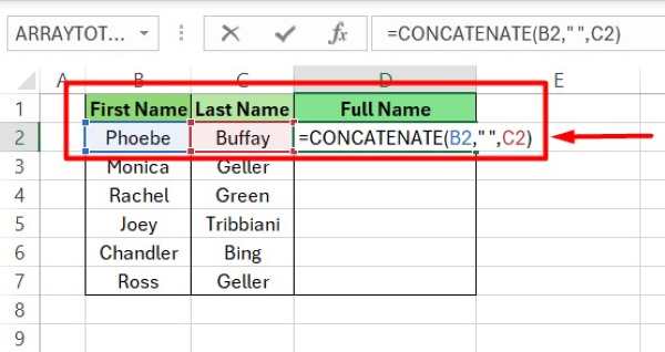 how to merge cells in excel and keep all data