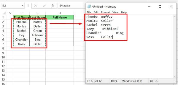 merge multiple cells in excel