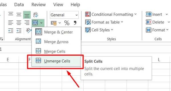 make merged cells same size excel