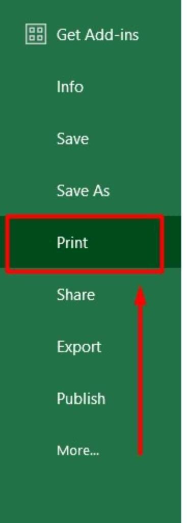 excel print to pdf