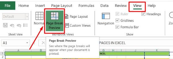 Excel remove extra pages to pdf