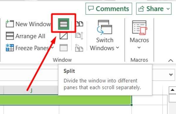 remove split in excel