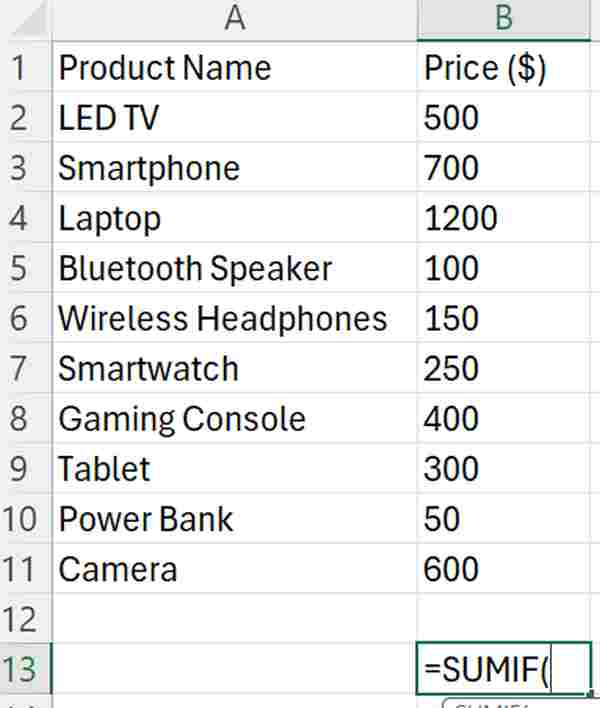 excel sumifs contains partial text