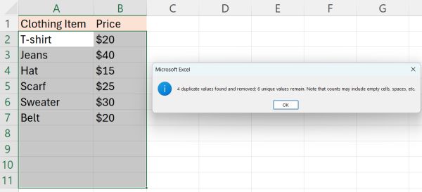 excel delete duplicates but keep one