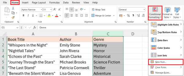 how to highlight cells with specific text in excel