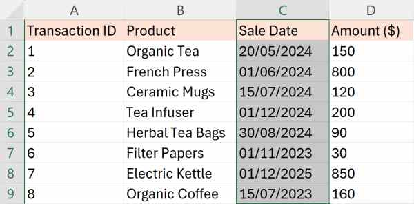 how to filter dates in excel