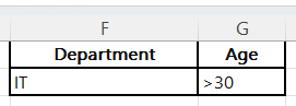 filter excel based on list