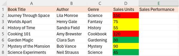 filter excel by color