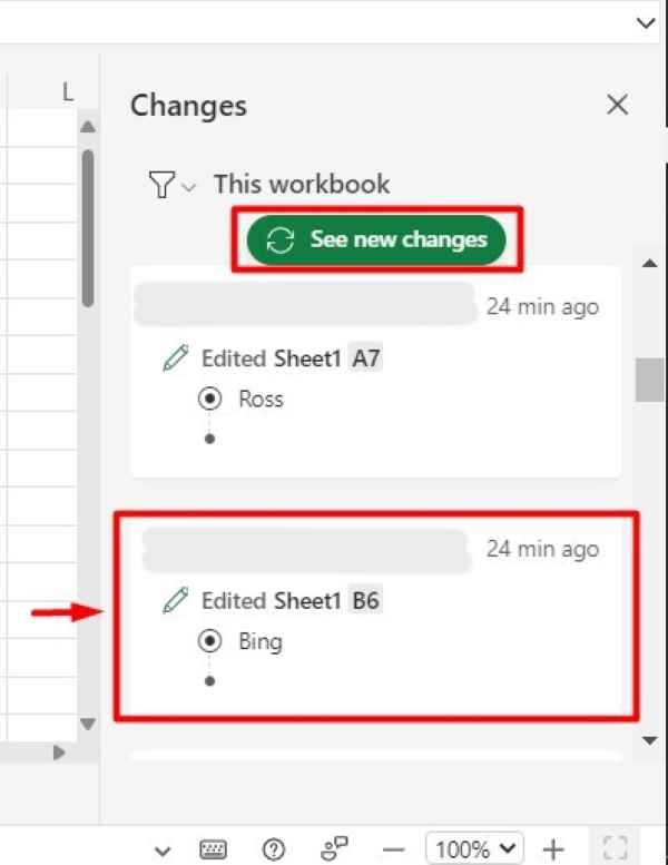 how to highlight changes in excel