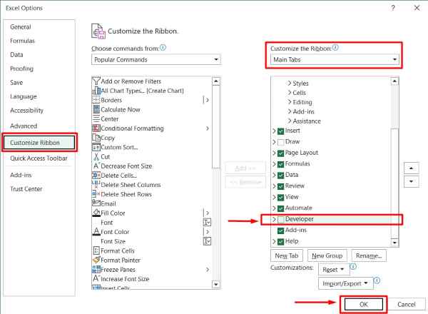 excel tick box