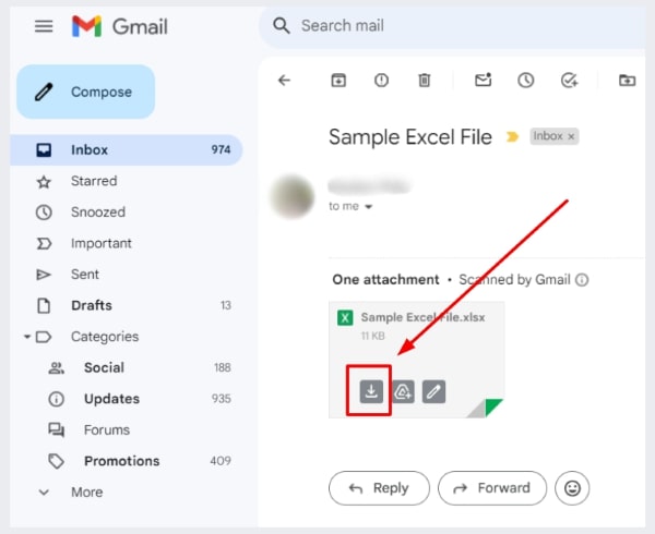 how to download an excel file
