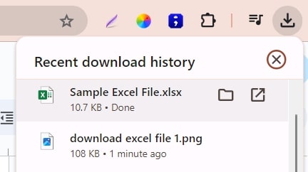 download excel file
