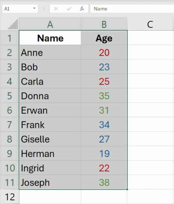 excel filter drop down list