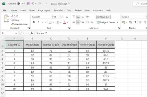 import data from one excel workbook to another